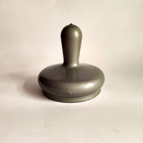 Silver dip moulded plastic mirror.